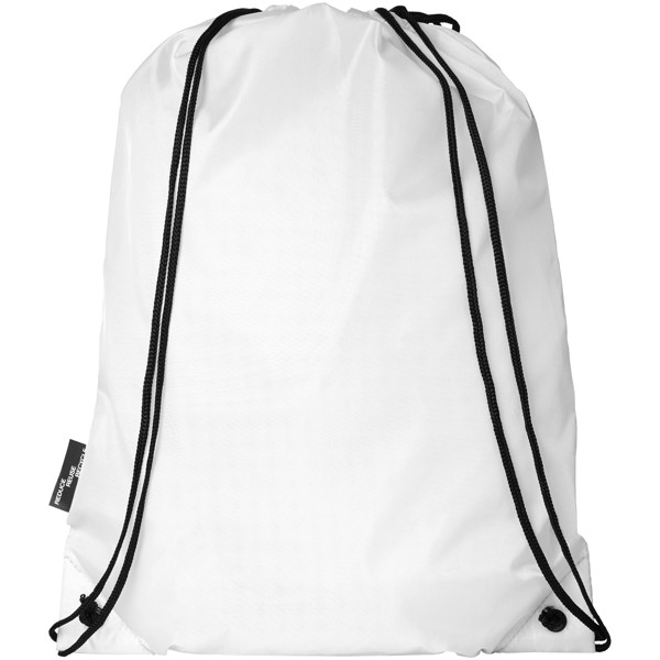 Oriole RPET drawstring bag 5L - White