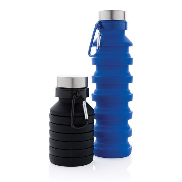 Xd Collection collapsible silicone bottle, 550ml - Black