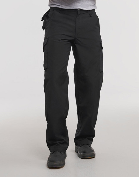 Heavy Duty Workwear Trouser Length 32" - Black / 28" (71CM)