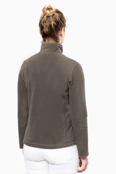 Maureen - Ladies' Full Zip Microfleece Jacket - White / XL