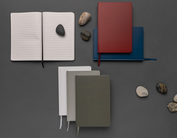 XD Collection A5 stone paper notebook, 128 pages - White