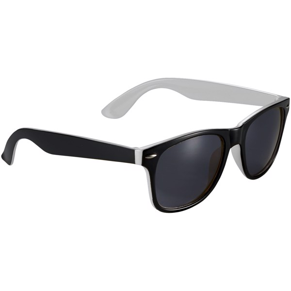 Lunettes de soleil bicolores Sun Ray - Blanc / Noir