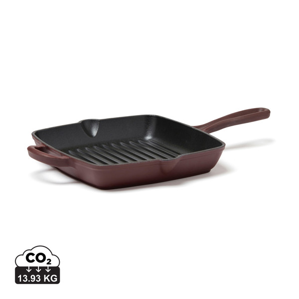 VINGA Monte enamelled grill pan - Burgundy