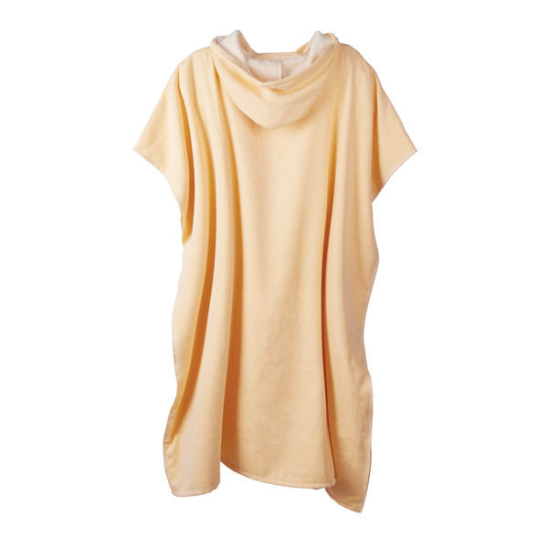 VINGA Tolo hammam terry beach poncho - Yellow / Off White