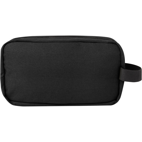 Joey GRS recycled canvas travel accessory pouch bag 3.5L - Solid Black