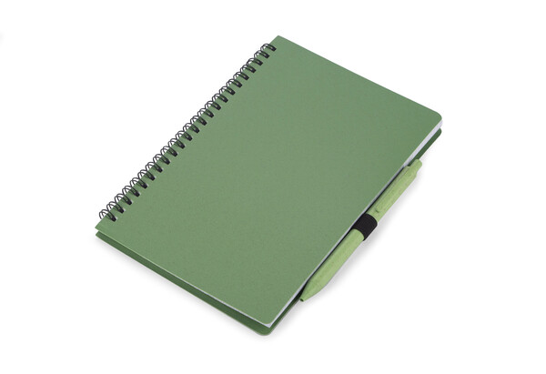 Notizbuch mit Stift A5 TRESA - grün