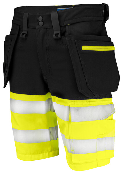 6580 Shorts Stretch YELLOW/BLACK C46