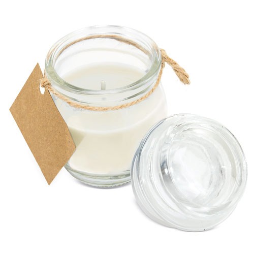 VELA AROMÁTICA "ÁMBER" - Blanco