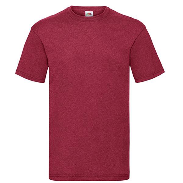 T-Shirt Valueweight T 165G - 100% Algodão - Vermelho Mesclado / M