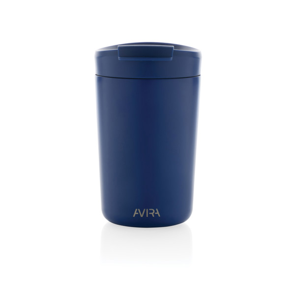 Mug 300ml en acier recyclé RCS Avira Alya - Bleu Royal