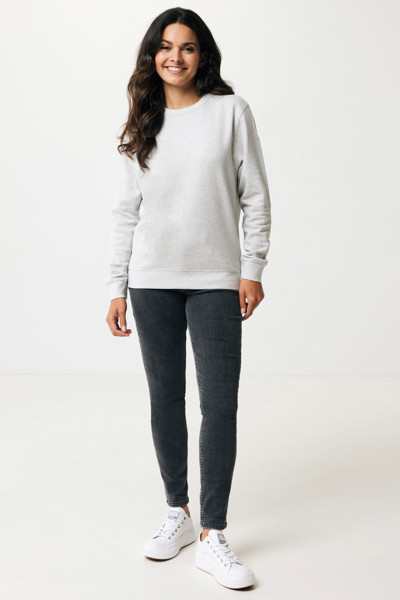 Lehká mikina Iqoniq Etosha z recykl. bavlny - Light Heather Grey / 5XL