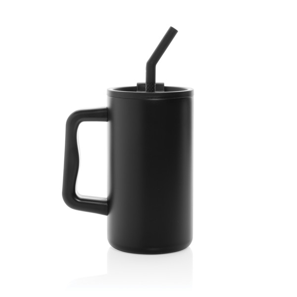 Cube RCS certificirana šalica od recikliranog čelika 800 ml - Crna