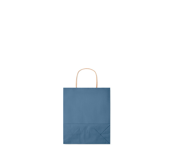 Sac en papier petit format Paper Tone S - Bleu