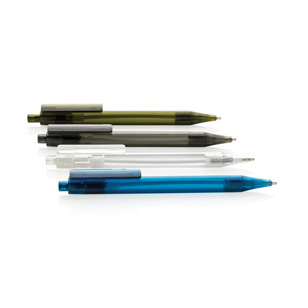 GRS RPET X8 transparent pen - White