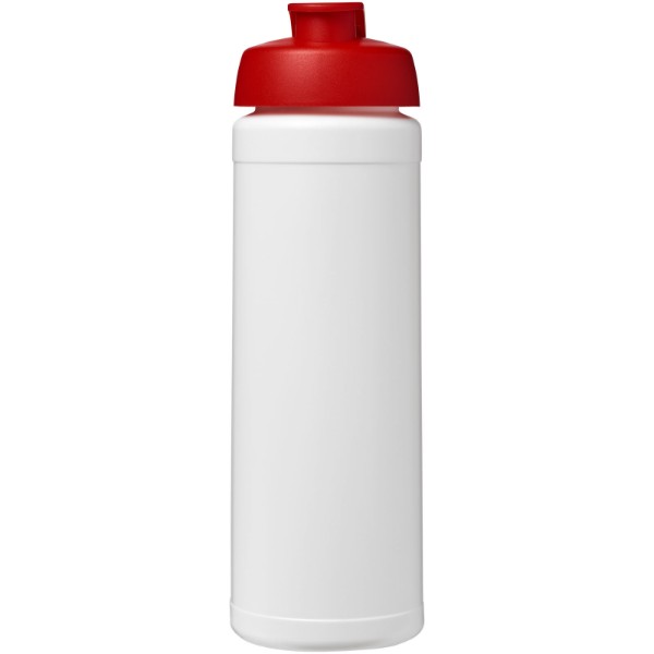 Bidon Baseline® Plus o pojemności 750 ml z wieczkiem zaciskowym - Biały / Czerwony