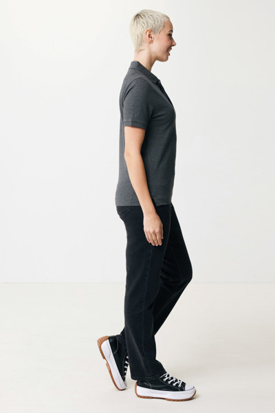 Polo tričko Iqoniq Yosemite z recykl. bavlny - Heather Anthracite / M
