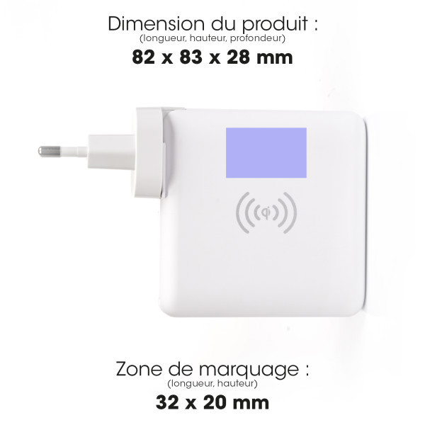HIKOKI - CHARGEUR DE VOYAGE UNIVERSEL 3 EN 1 PRISE EU / UK / US