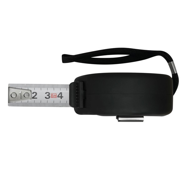 Maßband Worker, 5M - Schwarz / Silber