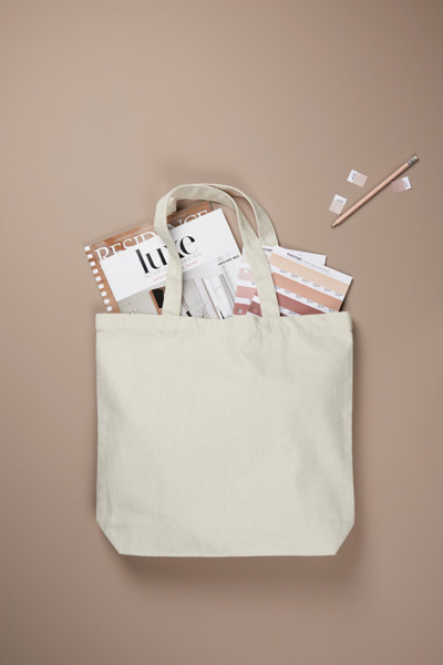 VINGA Hilo AWARE™ recycled canvas tote bag - Off White