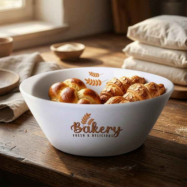 Müsli kauss Duo 580 ml, valge