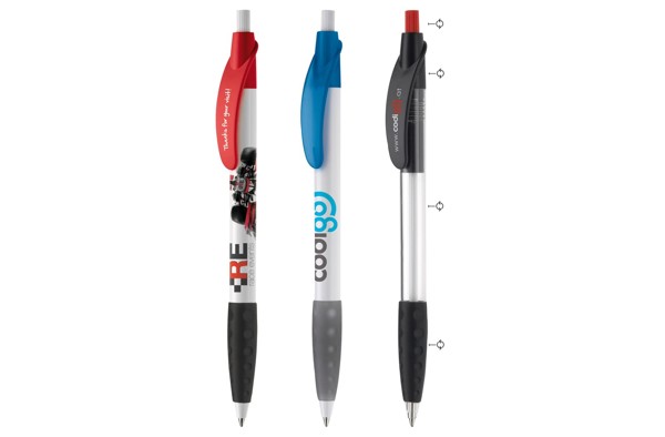 Toppoint ball pen X20 refill, rubber grip