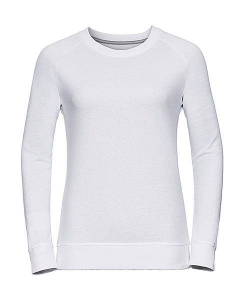 Ladies Hd Raglan Sweat - White / L