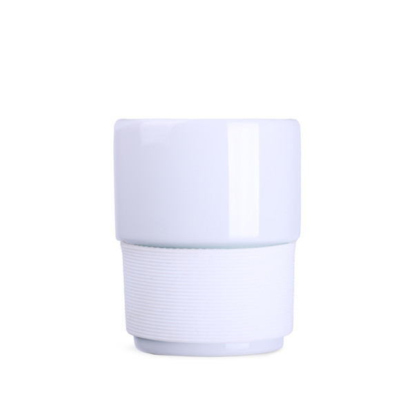 Freddo Plus porcelain mug, 86 mm diameter - White