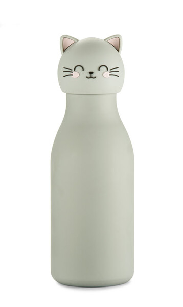 ANIMI Insulated Bottle – Dinosaur 400 ml - grey