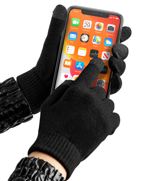 Touchscreen Smart Gloves - Black / S/M