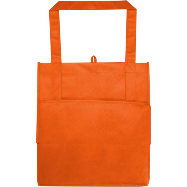 Tote bag con fondo rigido in tessuto non tessuto riciclato certificato GRS Liberty - 29L - Arancione