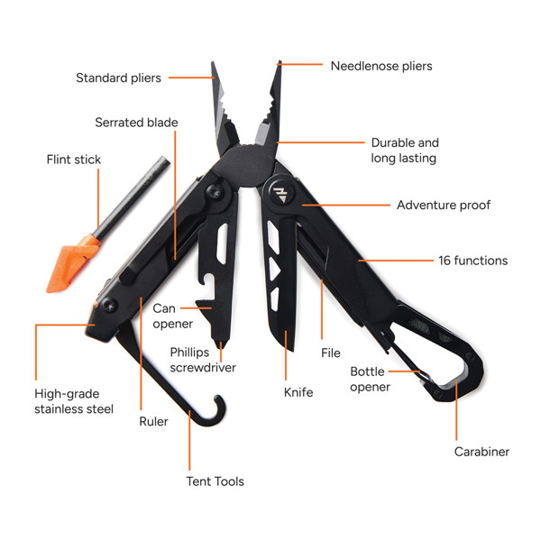 Nordic Drift Adventure Multi-function Pliers