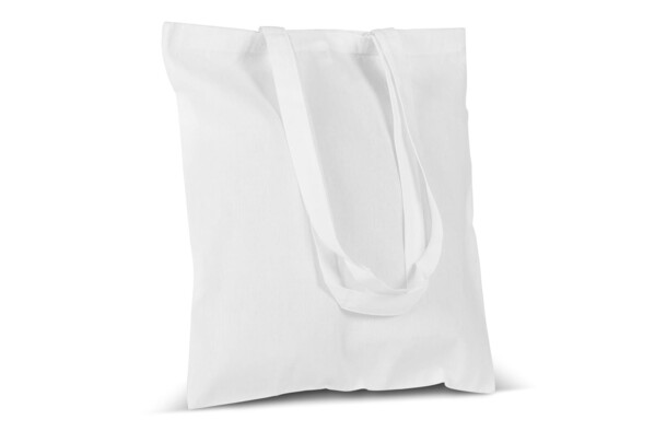 Sac en coton recyclé 140g/m² 38x42cm - Blanc