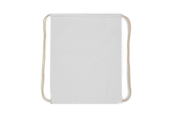 Snørrepose bomuld OEKO-TEX® 140g/m² 35x45cm - Hvid