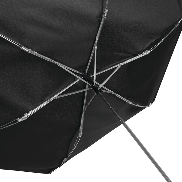Super Slim Mini Pocket Umbrella Flat - Black