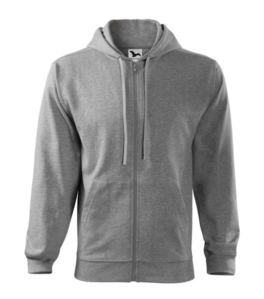 Mikina Pánská Malfini® Trendy Zipper - Tmavě Šedý Melír / L
