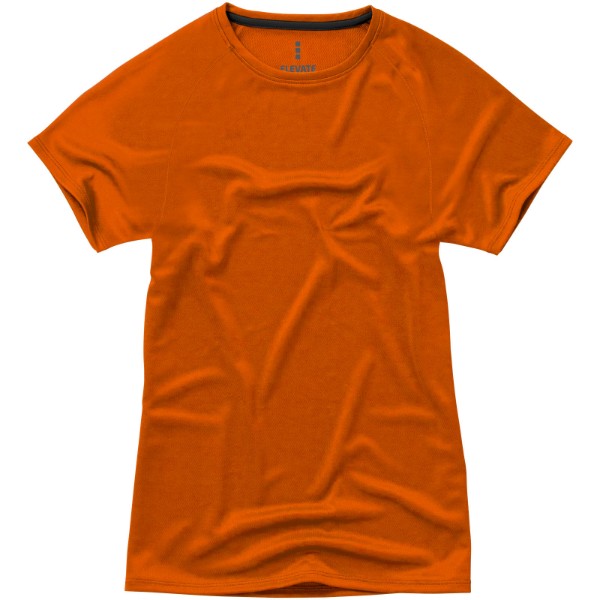 Damski T-shirt Niagara z krótkim rękawem z dzianiny Cool Fit odprowadzającej wilgoć - Pomarańczowy / S