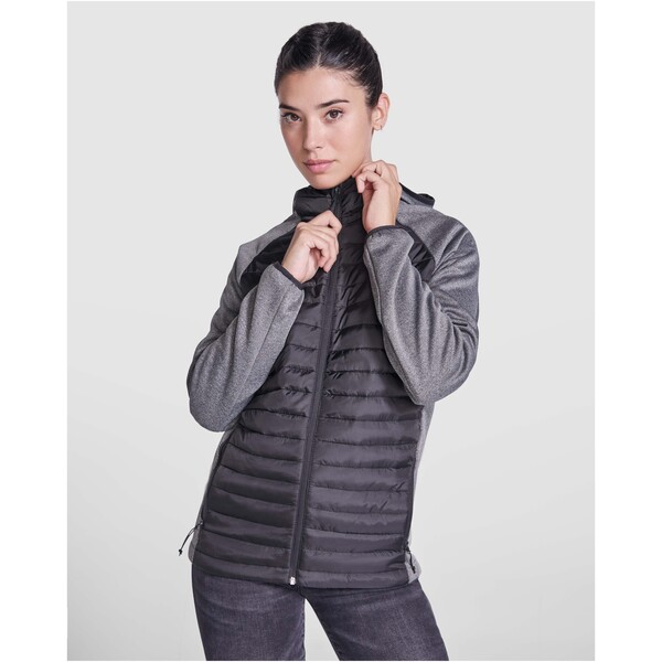 Giacca termica ibrida unisex Minsk - Nero / Piombo / S