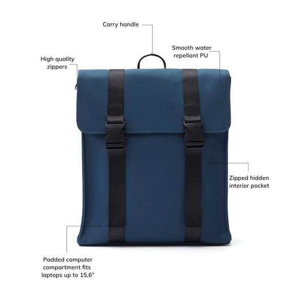VINGA Sac à dos Baltimore - Bleu Marine