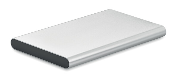 4000 mAh akupank USB-C tüüpi ühendusega Powerflat C - Matt Silver