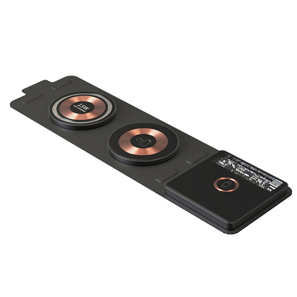 Naked folding charger 3in1