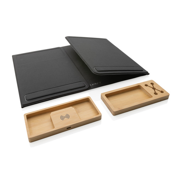 Impact AWARE RPET faltbare Desk-Organizer mit Laptop-Ständer