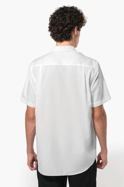 Men's Short-Sleeved Non-Iron Shirt - White / L