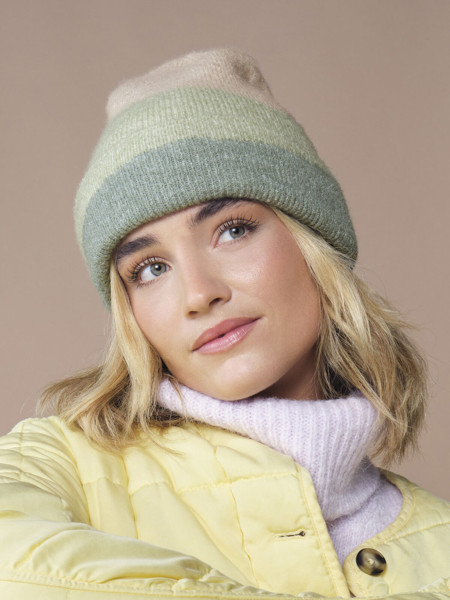 Soft Wave Beanie - Almond / Pistachio / Dusty Green