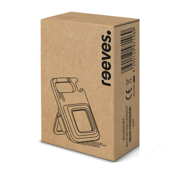 Lampe de poche multifonctions rechargeable SUPERSQUARE - noir