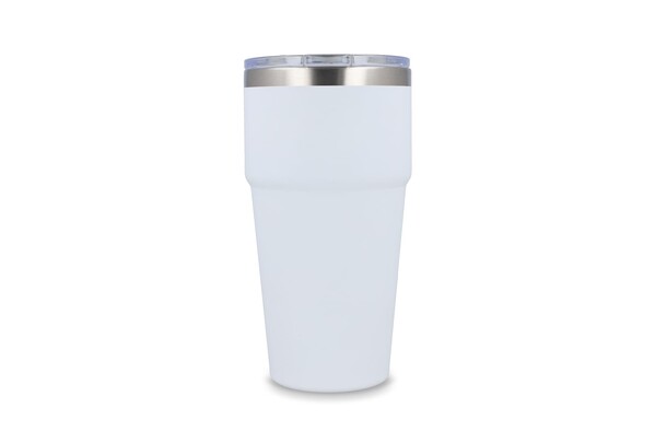 T-keramična skodelica za avto 500 ml, mehak zaključek - Bela