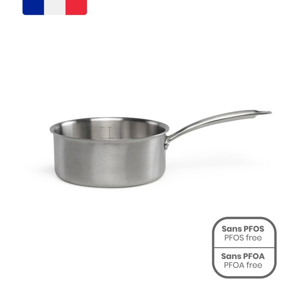 Brigade - Casserole en acier inoxydable 18 cm
