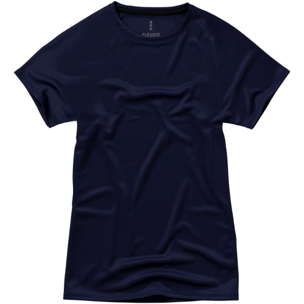 Damski T-shirt Niagara z krótkim rękawem z dzianiny Cool Fit odprowadzającej wilgoć - Granatowy / XS