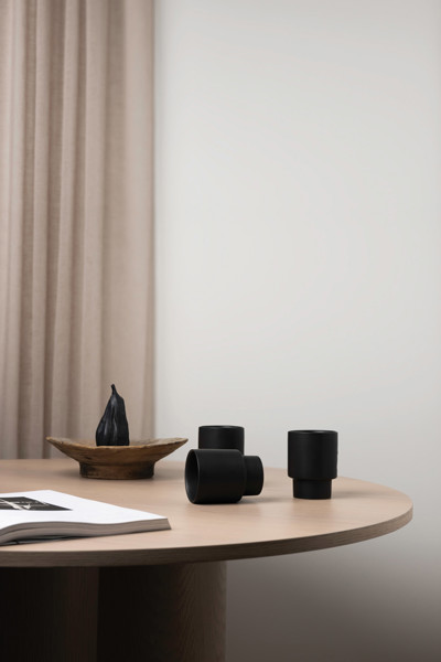 Vinga Nagano RCS mug, recycled clay - Black