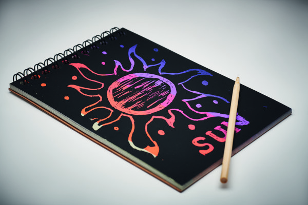 Scratching paper notebook Black
