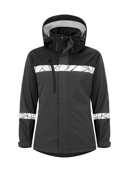7417 SOFTSHELL JACKET LADY PGL Grey/Black 3XL